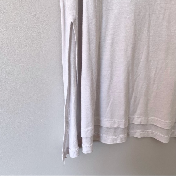 Stradivarius | extra long high-low white tank top, S - Picture 4 of 12